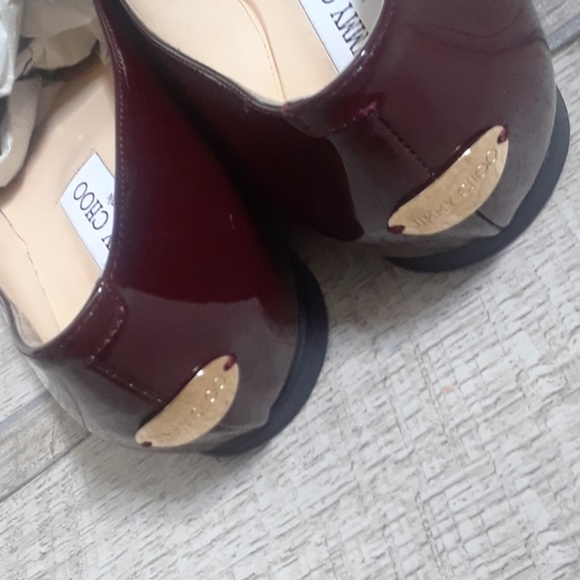 JIMMY CHOO..GENNA-BORDEAUX...SIZE 37.5 - Picture 2 of 7